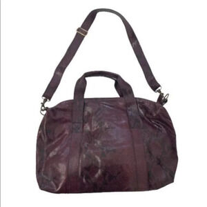 Lalla Marrakech Snake Print Leather Convertible Shoulder Bag